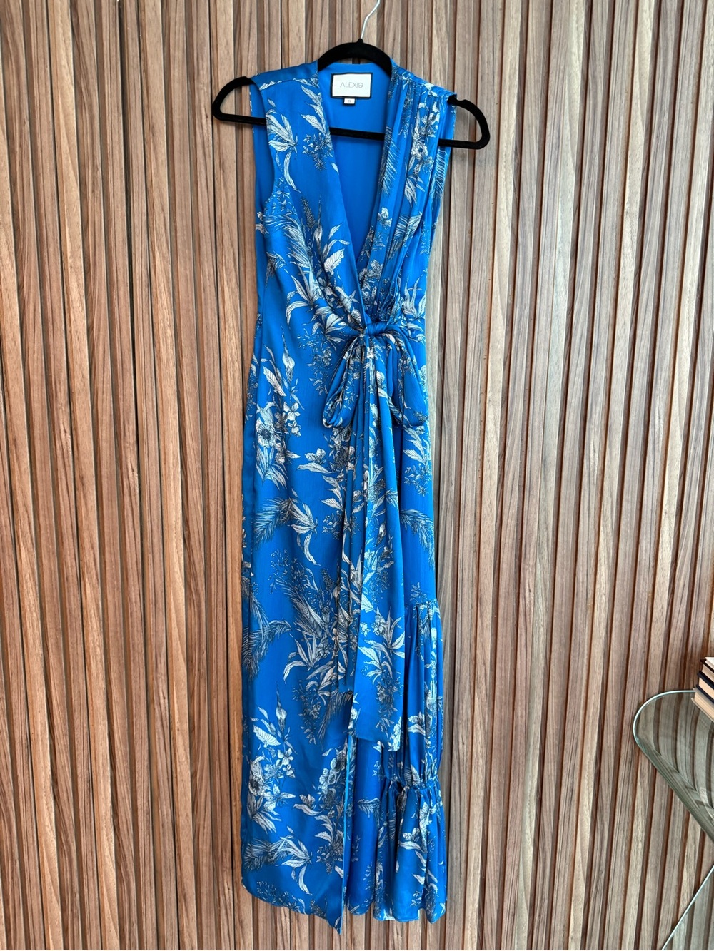 Alexis Blue Floral Wrap Jumpsuit